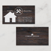 プロフェッショナルビルダーカーペンターツールウッドワーキング 名刺 (正面/裏面)