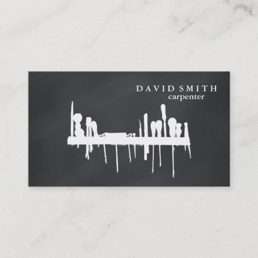 プロフェッショナルビルダーカーペンターツールウッドワーキング 名刺 (正面)