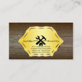 プロフェッショナルビルダーカーペンターツールウッドワーキング 名刺 (裏面)