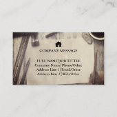 プロフェッショナルビルダーカーペンターツールウッドワーキング 名刺 (裏面)