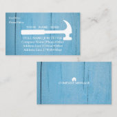 プロフェッショナルビルダーカーペンターツールウッドワーキング 名刺 (正面/裏面)