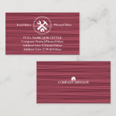 プロフェッショナルビルダーカーペンターツールウッドワーキング 名刺 (正面/裏面)