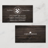 プロフェッショナルビルダーカーペンターツールウッドワーキングB 名刺 (正面/裏面)