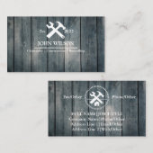 プロフェッショナルビルダーカーペンターツール木工B 名刺 (正面/裏面)