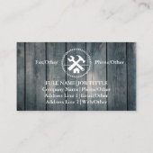 プロフェッショナルビルダーカーペンターツール木工B 名刺 (裏面)