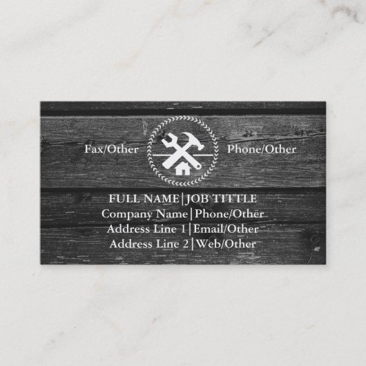 プロフェッショナルビルダー 大工 道具 木工 名刺 (正面)