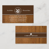 プロフェッショナルビルダー 大工 道具 木工 名刺 (正面/裏面)