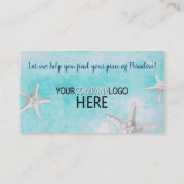 プロフェッショナルビーチ実在エステートStarfish Yourロゴ 名刺 (裏面)