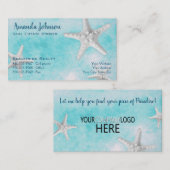 プロフェッショナルビーチ実在エステートStarfish Yourロゴ 名刺 (正面/裏面)