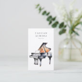 プロフェッショナルピアニスト及びピアノ音楽先生 名刺 (スタンド正面)