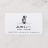 プロフェッショナルピアノと音声先生名刺 名刺 (正面)