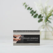プロフェッショナルピアノ音楽先生カード 名刺 (スタンド正面)