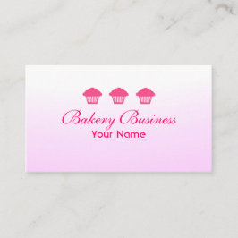 プロフェッショナルピンクのカップケーキフェード名刺 名刺