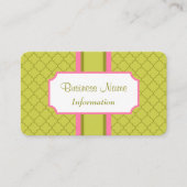 プロフェッショナルピンクオリーブ名刺 名刺 (正面)