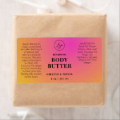 プロフェッショナルピンクオレンジ体バターラベル ラベル (インサイチュ)