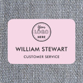 プロフェッショナルピンクカスタムのロゴ従業員スタッフ 名札