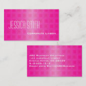 プロフェッショナルピンクスクウェア 名刺 (正面/裏面)