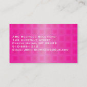 プロフェッショナルピンクスクウェア 名刺 (裏面)