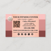 プロフェッショナルピンクフォトフィットネスセンター 名刺 (裏面)