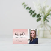 プロフェッショナルピンクメタリック実在エテート 名刺 (スタンド正面)