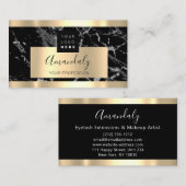 プロフェッショナルファイナンス投資サービス金ゴールドロゴ 名刺 (正面/裏面)