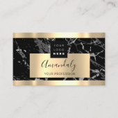 プロフェッショナルファイナンス投資サービス金ゴールドロゴ 名刺 (正面)