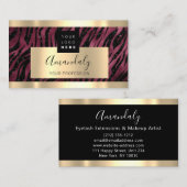 プロフェッショナルファイナンス投資サービス金ゴールドロゴ 名刺 (正面/裏面)