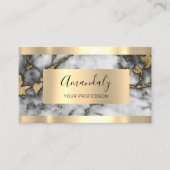 プロフェッショナルファイナンス投資大理石金ゴールドVIP 名刺 (正面)
