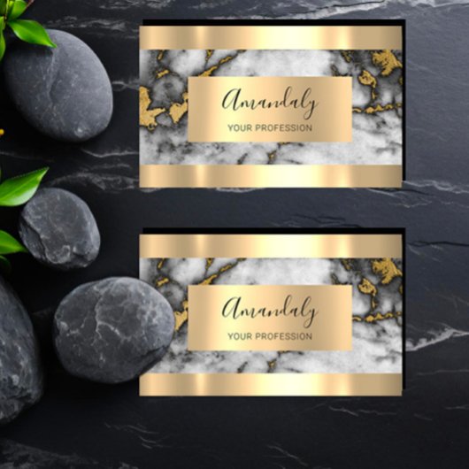 プロフェッショナルファイナンス投資大理石金ゴールドVIP 名刺