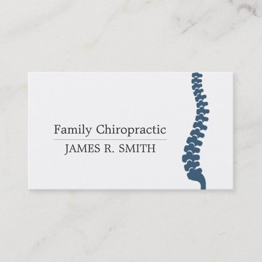 プロフェッショナルファミリーカイロプラクティックカイロプラクター 名刺 (正面)