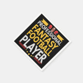 プロフェッショナルファンタジーサッカー選手の愛好家ギフト スタンダードカクテルナプキン (角)