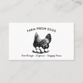プロフェッショナルファーム生卵チキンエッグ 名刺 (正面)