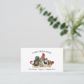 プロフェッショナルファーム生卵チキンエッグ 名刺 (スタンド正面)