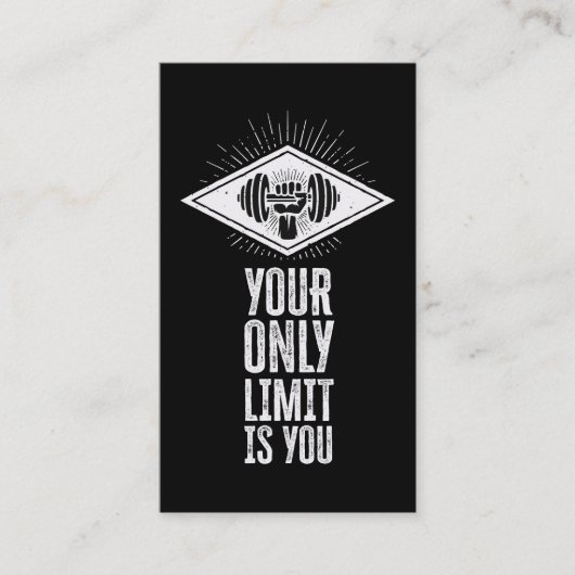 プロフェッショナルフィットネスとジムパーソナルトレーナー 名刺 (正面)