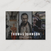 プロフェッショナルフィットネスコーチソーシャルメディア3写真 名刺 (正面)