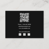 プロフェッショナルフィットネスコーチソーシャルメディア3写真 名刺 (裏面)