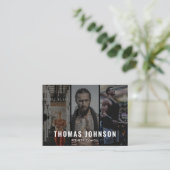 プロフェッショナルフィットネスコーチソーシャルメディア3写真 名刺 (スタンド正面)