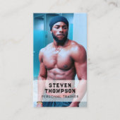 プロフェッショナルフィットネスコーチQRコードソーシャルメディア 名刺 (正面)