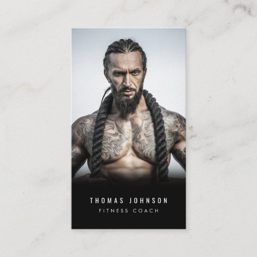 プロフェッショナルフィットネスコーチSNSインフルエンサー 名刺 (正面)