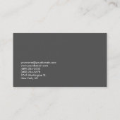 プロフェッショナルフィットネススポーツ名刺 名刺 (裏面)