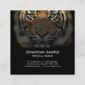 プロフェッショナルフィットネストレーナースタジオラグジュアリエレガントー スクエア名刺 (裏面)