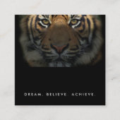 プロフェッショナルフィットネストレーナースタジオラグジュアリエレガントー スクエア名刺 (正面)