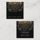 プロフェッショナルフィットネストレーナースタジオラグジュアリエレガントー スクエア名刺 (正面/裏面)