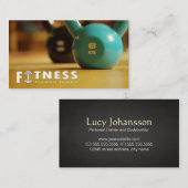 プロフェッショナルフィットネスパーソナルトレーナーケトルベル 名刺 (正面/裏面)