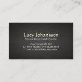 プロフェッショナルフィットネスパーソナルトレーナーケトルベル 名刺 (裏面)