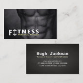 プロフェッショナルフィットネスパーソナルトレーナーダンベル 名刺 (正面/裏面)