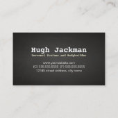 プロフェッショナルフィットネスパーソナルトレーナーダンベル 名刺 (裏面)