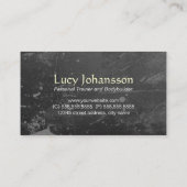 プロフェッショナルフィットネスパーソナルトレーナーブラックグランジ 名刺 (裏面)