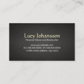 プロフェッショナルフィットネスパーソナルトレーナー筋 名刺 (裏面)