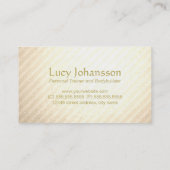 プロフェッショナルフィットネスパーソナルトレーナー金ゴールド筋 名刺 (裏面)